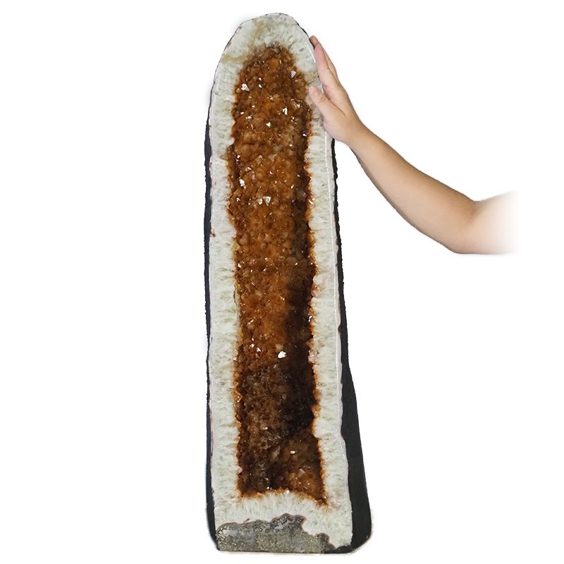 A-Grade Natural Citrine Geode - 42.68kg - Crystal Geode - Divine Decor Co.