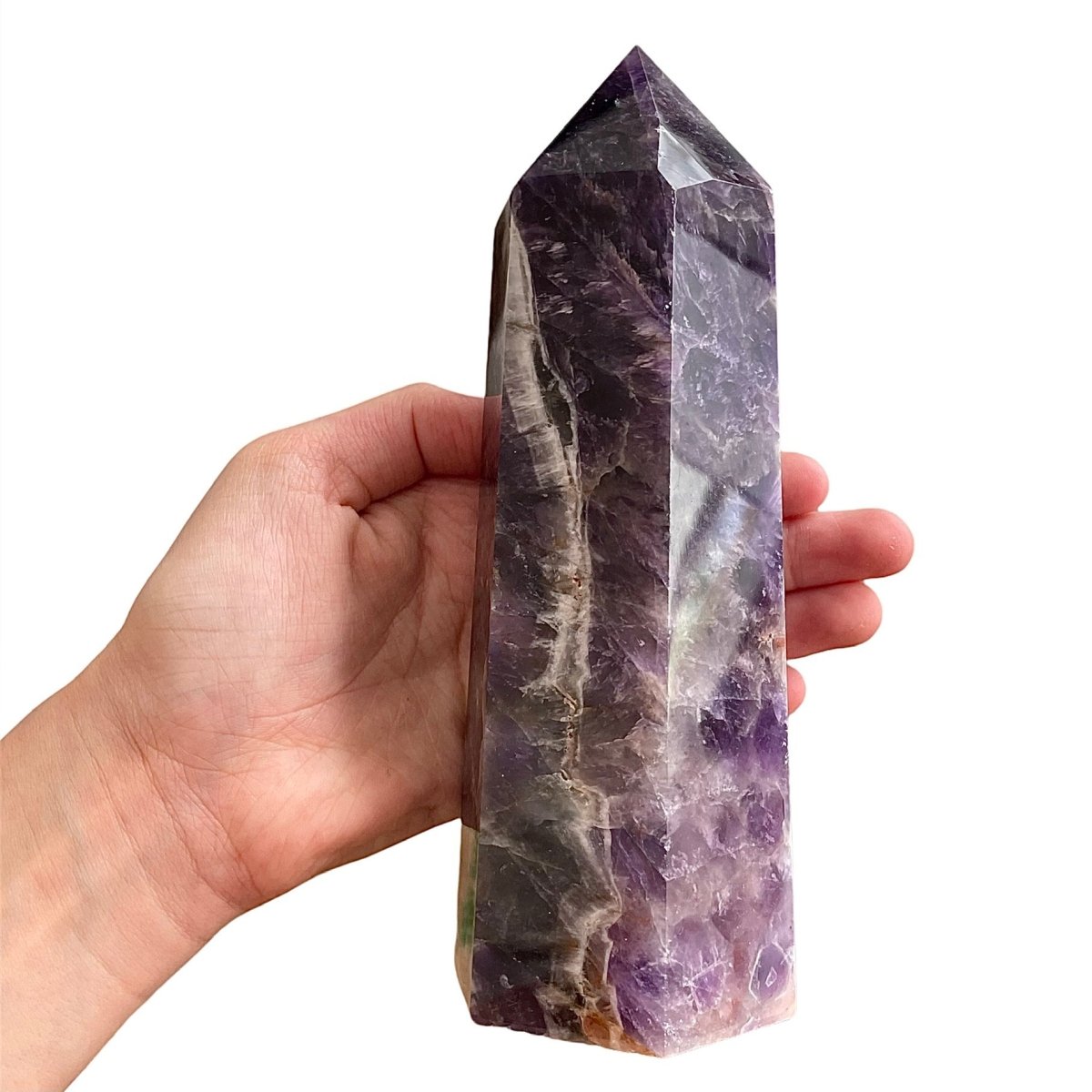 Amethyst Chevron Tower - 17cm - Tower - Divine Decor Co.