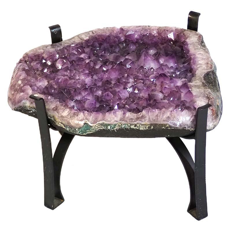 Amethyst Crystal Geode Specimen Table - 80kg - Crystal Geode - Divine Decor Co.