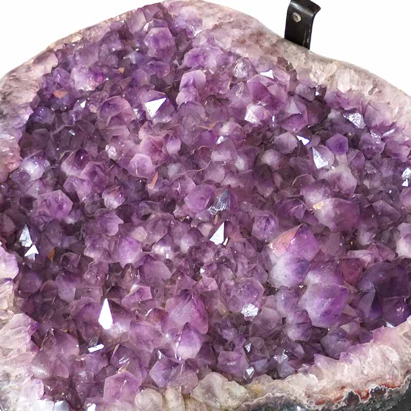 Amethyst Crystal Geode Specimen Table - 80kg - Crystal Geode - Divine Decor Co.