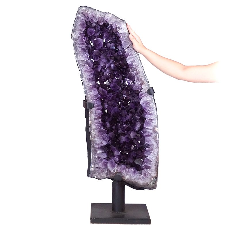 Amethyst Geode On Stand - 77kg - Stands - Divine Decor Co.