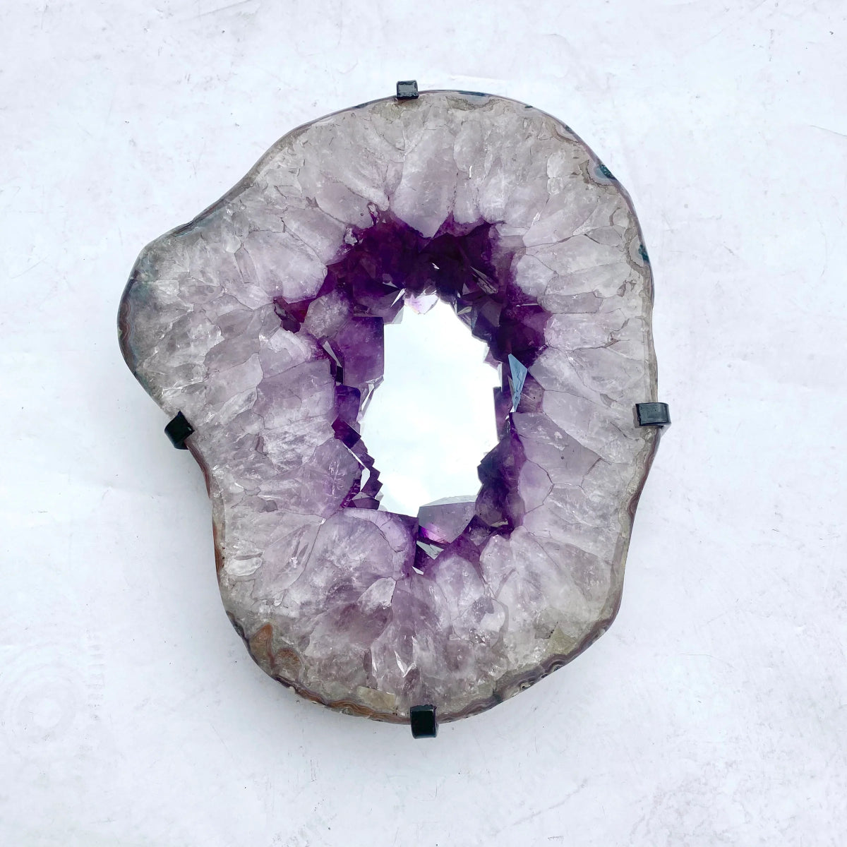 Amethyst Mirror - 4.7kg - Mirror - Divine Decor Co.