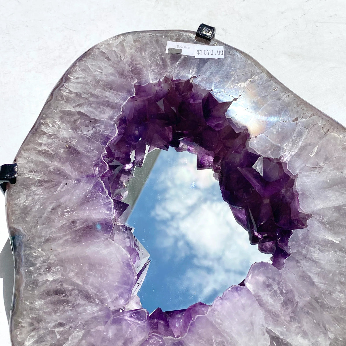 Amethyst Mirror - 5.3kg - Mirror - Divine Decor Co.