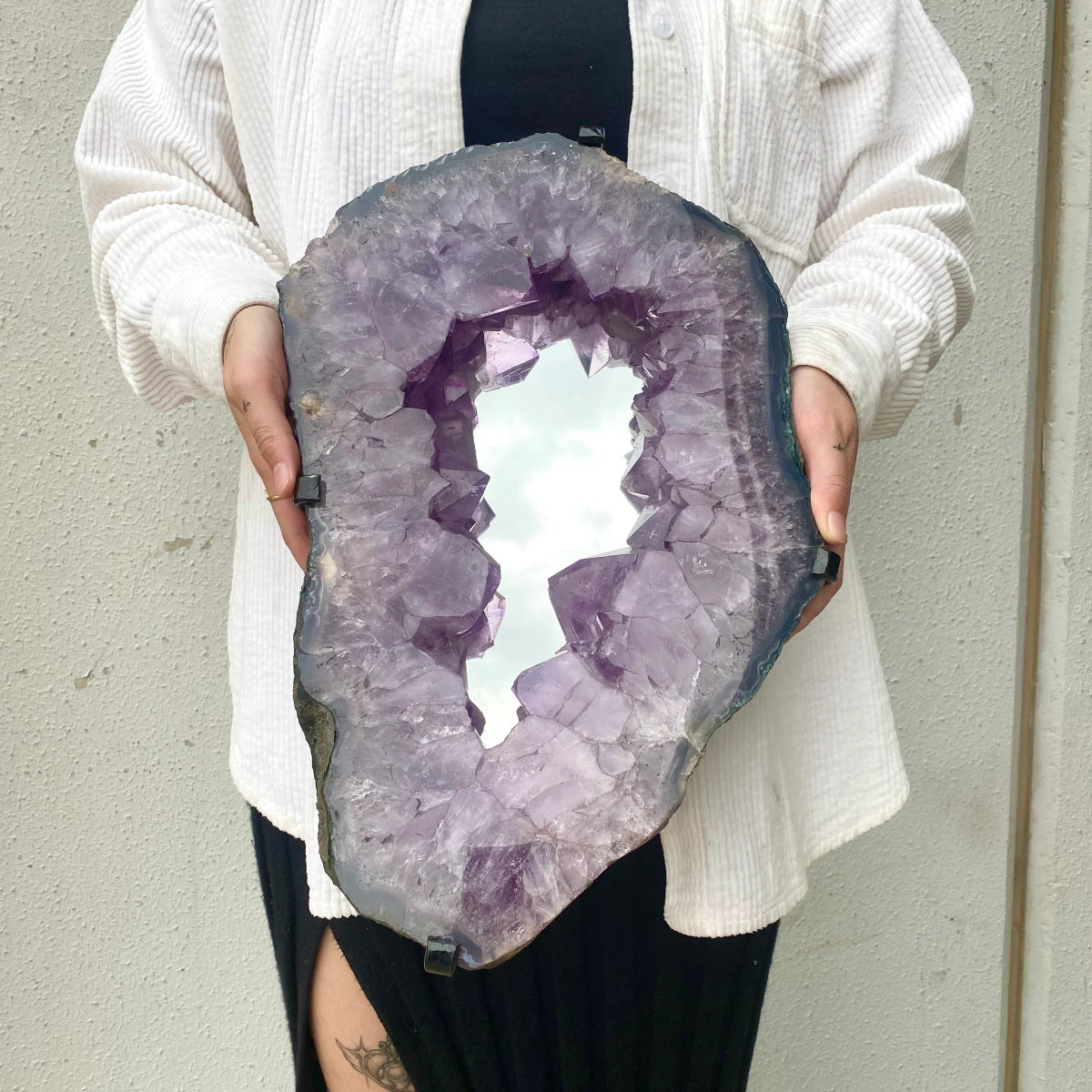 Amethyst Mirror - 6.5kg - Mirror - Divine Decor Co.