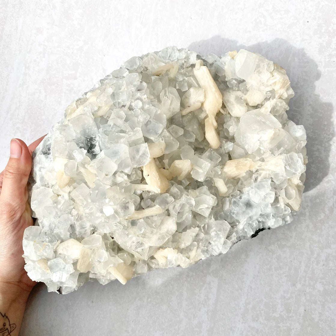 Apophyllite Cluster - 3.8kg - Divine Decor Co.