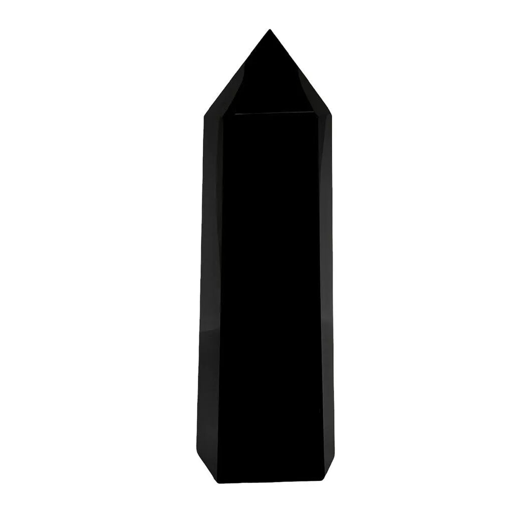 Black Obsidian Tower - 22.7cm - Divine Decor Co.