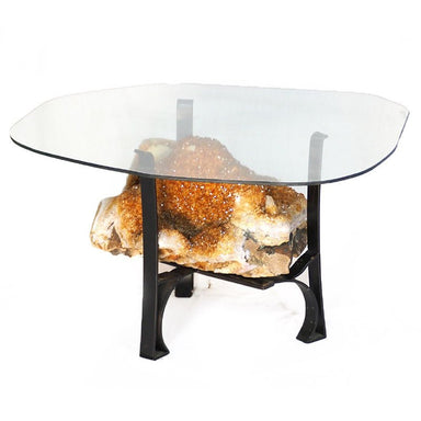 Citrine Crystal Geode Specimen Table - 57.46kg - Crystal Geode - Divine Decor Co.