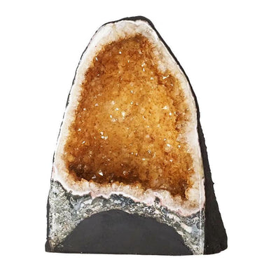 Citrine Geode - 8.42kg - Crystal Geode - Divine Decor Co.