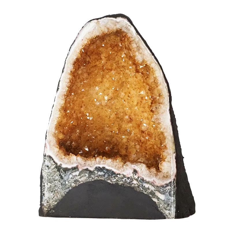 Citrine Geode - 8.42kg - Crystal Geode - Divine Decor Co.