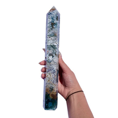 Druzy Ocean Jasper Tower - 30cm - Tower - Divine Decor Co.