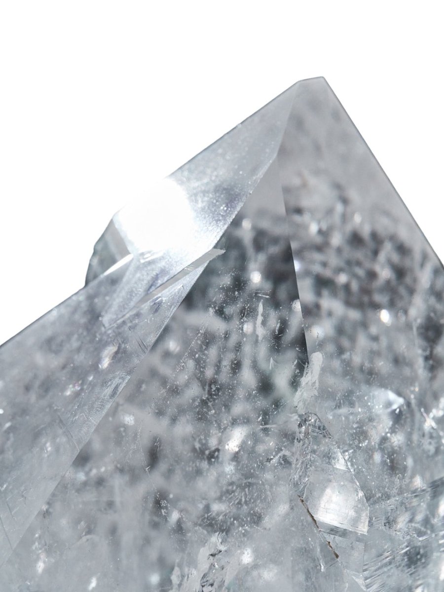 Lemurian Quartz Giant Point on Stand - 5kg - Stands - Divine Decor Co.