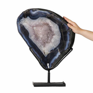 Natural Brazil Amethyst Slice - 14.25kg - Stands - Divine Decor Co.