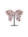 Pink Amethyst Butterfly on Metal Stand - 23.79kg - Stands - Divine Decor Co.