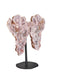 Pink Amethyst Butterfly on Metal Stand - 23.79kg - Stands - Divine Decor Co.