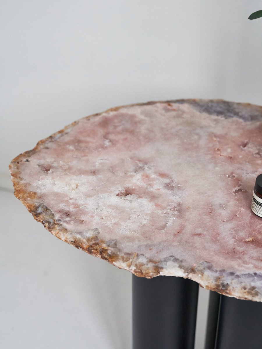 Pink Amethyst Table - 27kg - Table - Divine Decor Co.