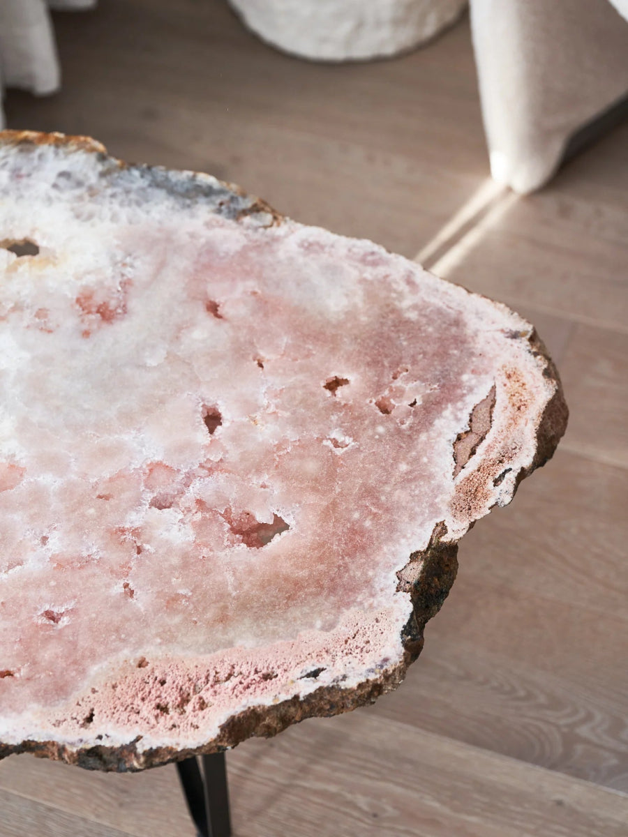 Pink Amethyst Table - 29.6kg - Table - Divine Decor Co.