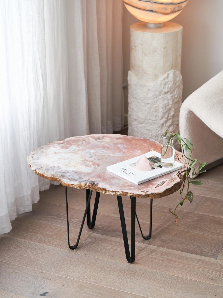 Pink Amethyst Table - 29.6kg - Table - Divine Decor Co.