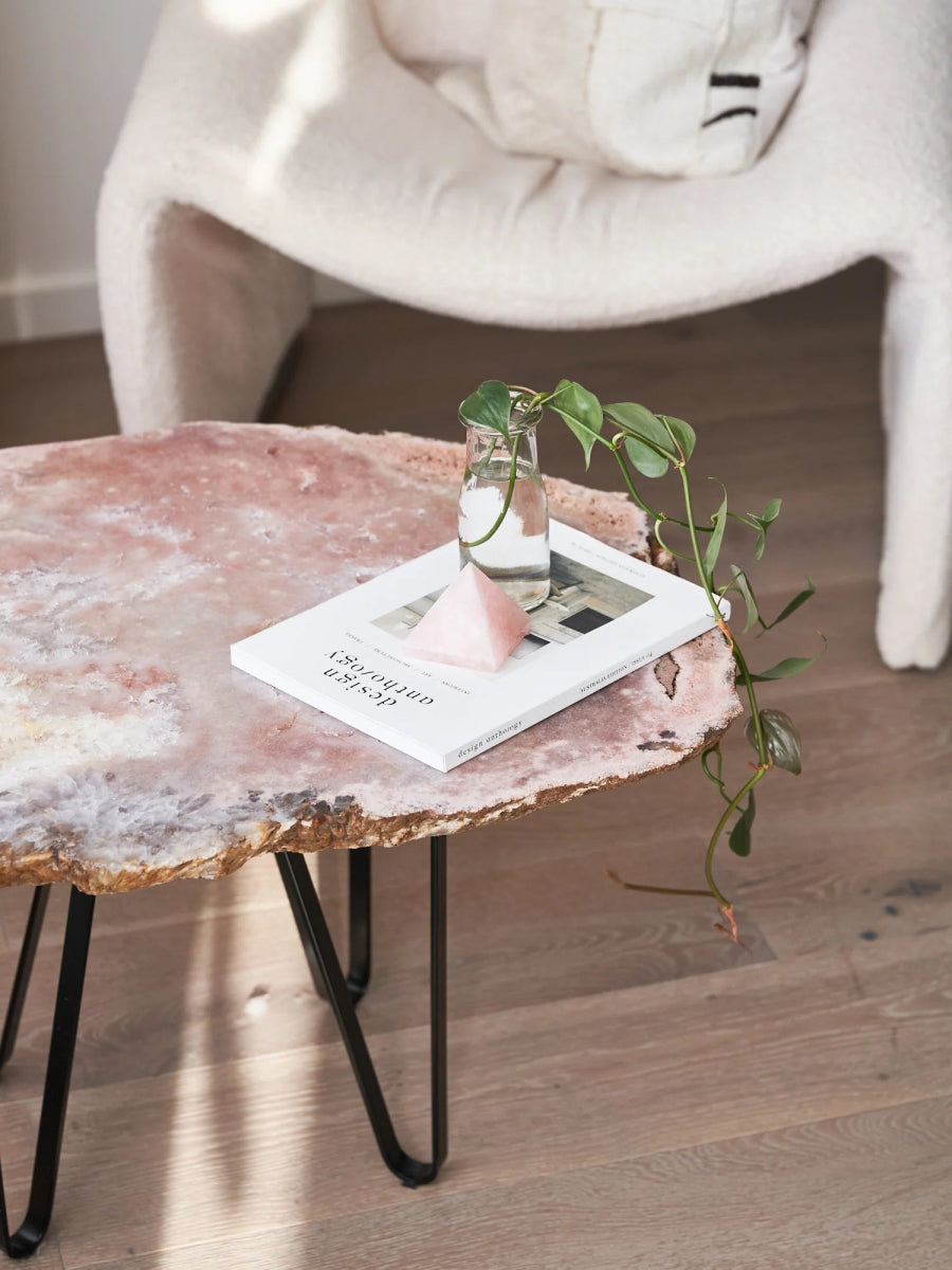 Pink Amethyst Table - 29.6kg - Table - Divine Decor Co.