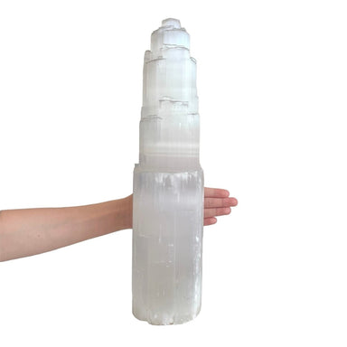 Selenite Lamp - 40cm - Lamp - Divine Decor Co.